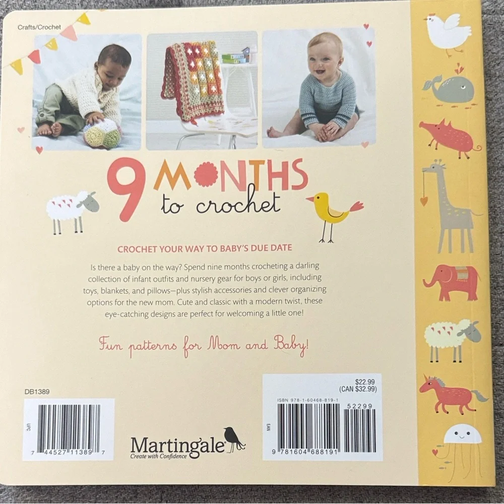 9 Months to Crochet Book - Crochet Patterns for New Baby. - Picture 2 of 2